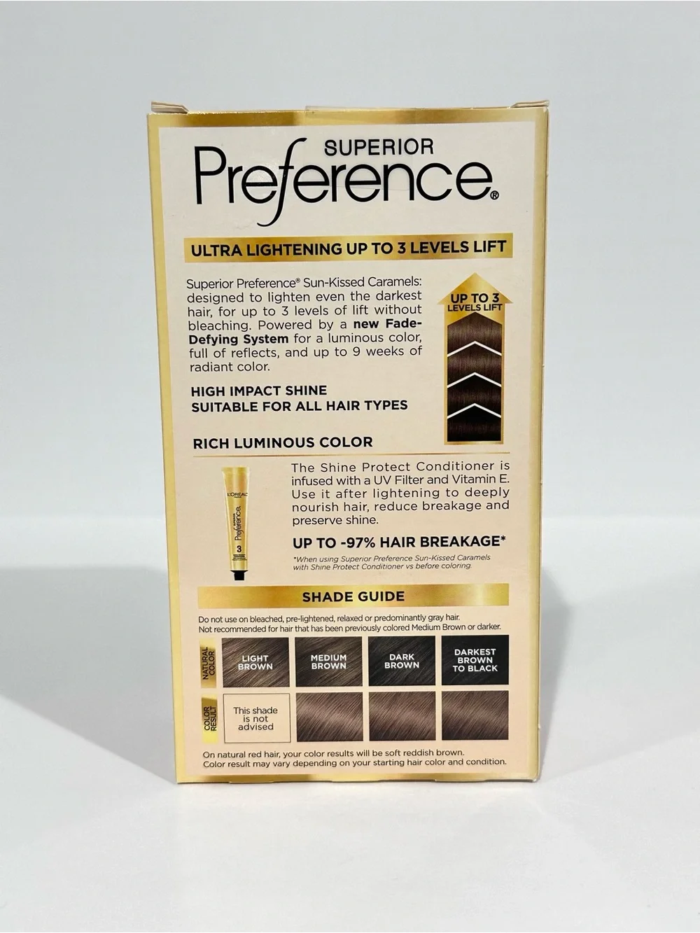L’Oreal Hi-Lift Ash Brown UL61 Superior Preference Sun Kissed Caramels HairColor